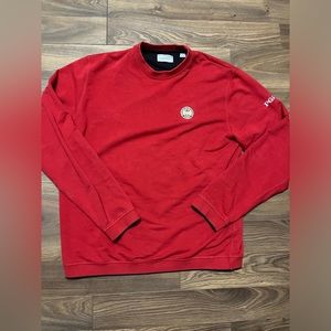 Ashworth Men’s L Red PGA Embroidered Red Golf Top - Nice !!